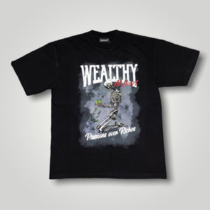 Wealthy At Heart “NOIR” Greedy Bones Tees